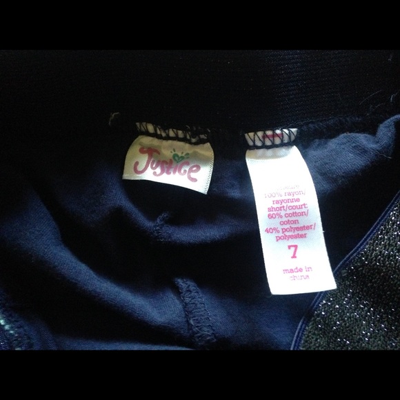 Blue Floral Justice Skort - Picture 3 of 3